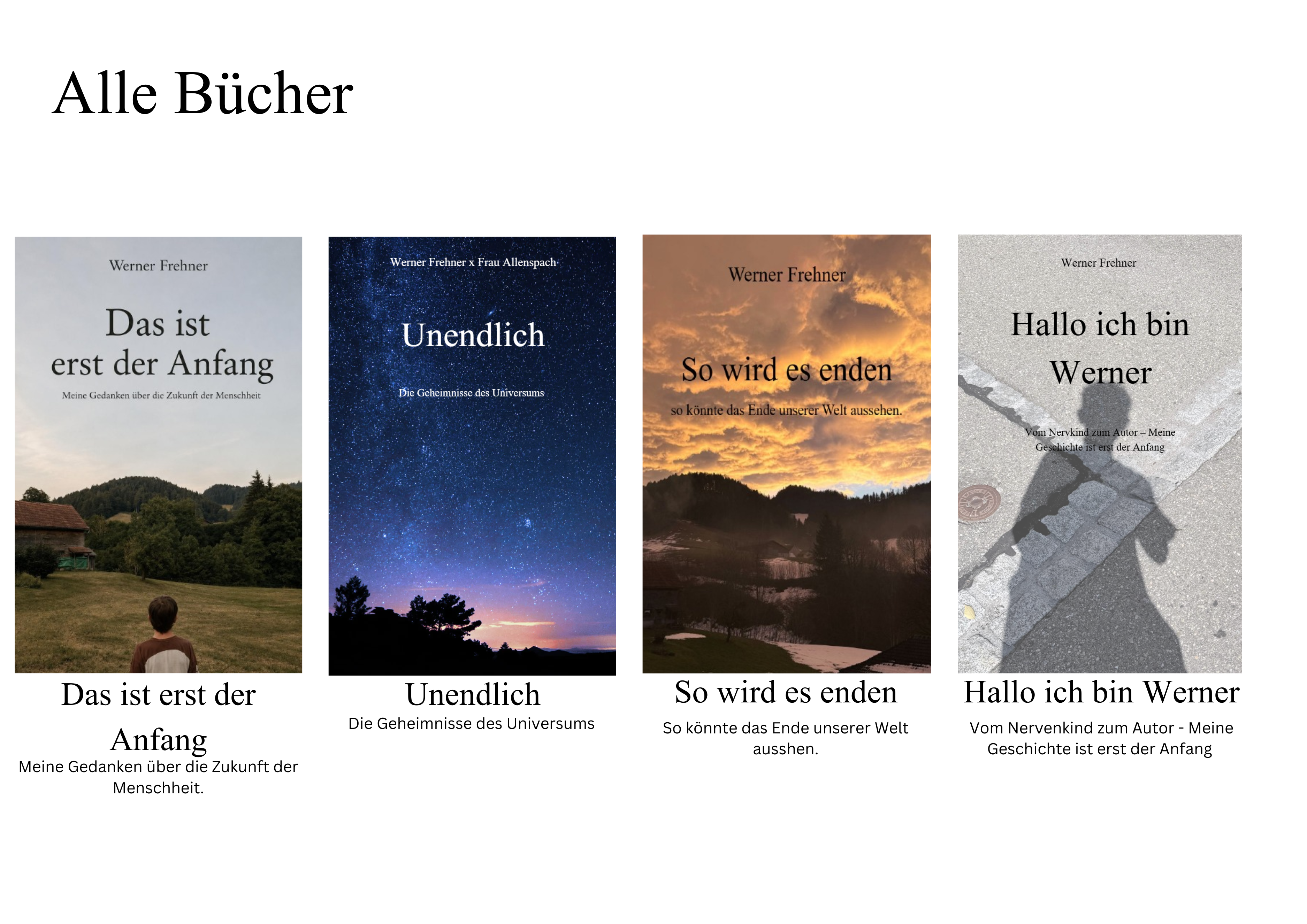 Alle vier Bücher von FRADOMA